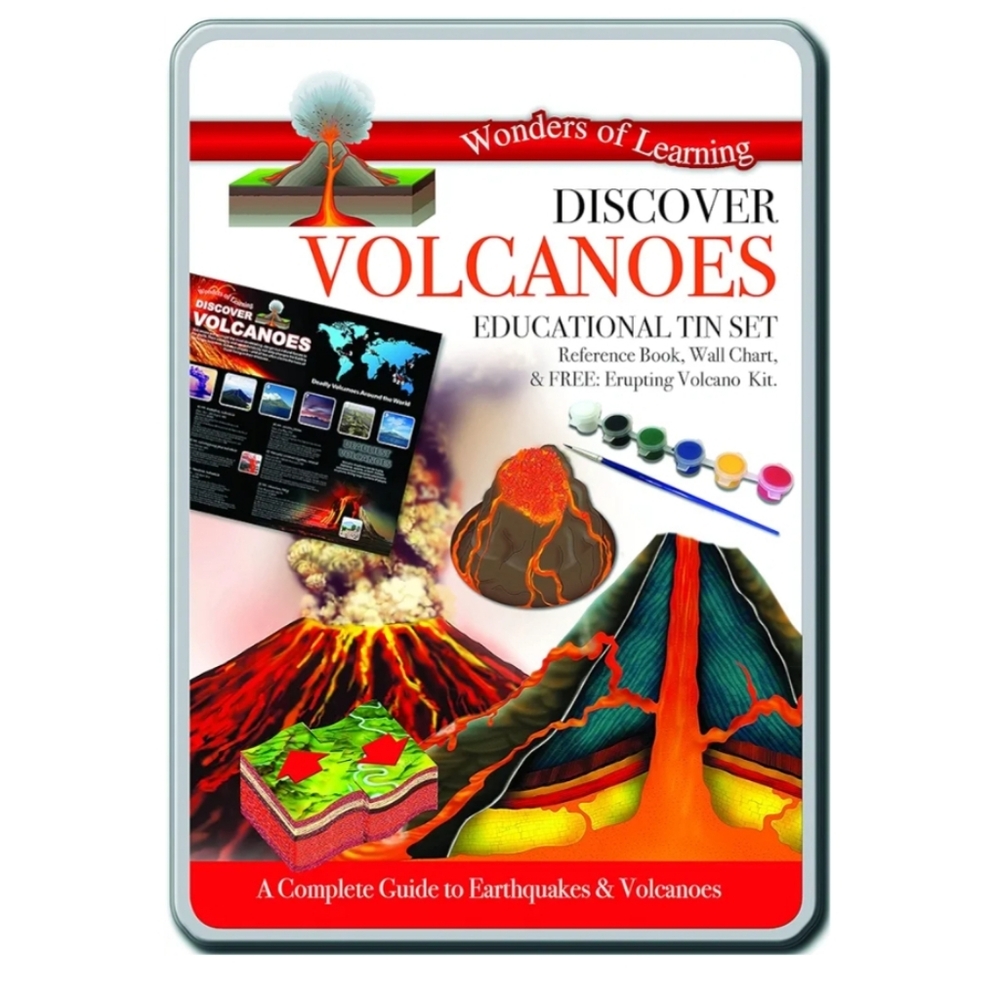 Discover Volcanoes Educational Tin Set